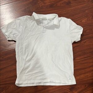 White Polo Shirt Soft Casual Short Sleeves